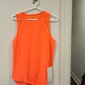 Lululemon orange sculp tank!!! size 6!!!